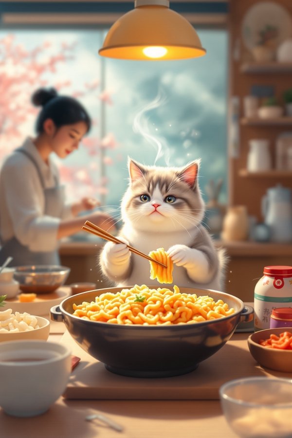 猫与天妇罗饭海报
